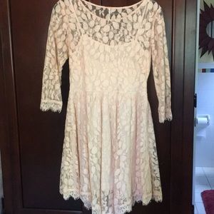 Cream free people dress